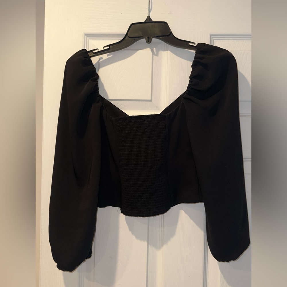 Aritzia Black Blouse